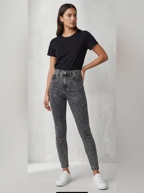 Express Black Super High Rise Skinny Jeans Sculpting Stretch 6R